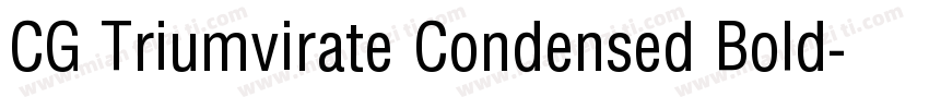 CG Triumvirate Condensed Bold字体转换